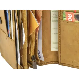 Bear Design Geldbörse Damen Portemonnaie ocker gelb