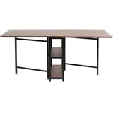 Kare Design Ausziehtisch Ravello, Braun, 4 Personen, skandinavisches Design, Multifunktional, Ausziehbar, Zeitlos, Esstisch, Schreibtisch, Wohnzimmer, Office, Sheeshamholz, 75x35x80 cm (H/B/T)