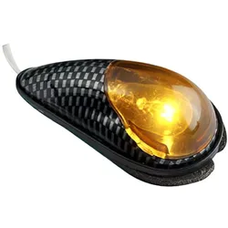 Blinker / Lampen zum Aufkleben Tropfenform carbon / getönt