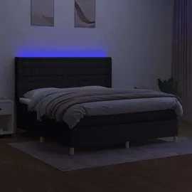vidaXL Boxspringbett 180 x 200 cm Schwarz