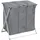 Wenko Wäschekorb Trio klappbar, 3-tlg. Aufteilung, grau