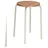 Proregal Hocker Oakland 50 x 35 cm Lichtgrau/Buche
