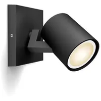 Philips Runner Single Spotlight - Black - No Dimmer