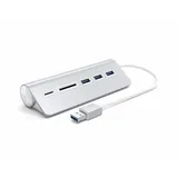 Satechi Aluminum USB 3.0 Hub & Card Reader Silver