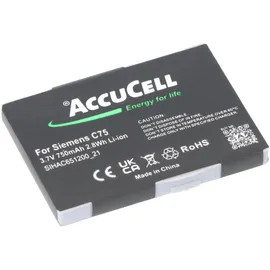 AccuCell Akku passend für Siemens C75, 750mAh