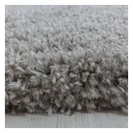 KADIMA DESIGN Shaggy Uni Style Beige Ø 120 cm