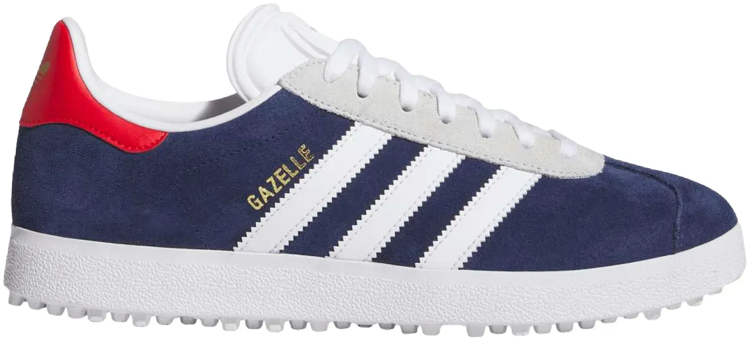 adidas Golf Originals Golfschuhe Unisex Gazelle, dunkelblau/weiß/rot