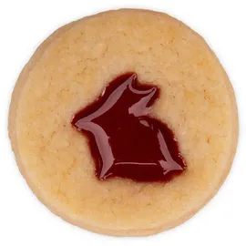 Städter Hase sitzend in Ring mini