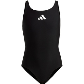 adidas Solid Small, Logo Badeanzug mit für Mädchen Black/White, 9-10 Jahre, D 140