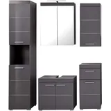 trendteam Amanda 6-tlg. Hochglanz Grau