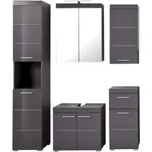 trendteam Amanda 6-tlg. Hochglanz Grau