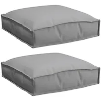 VidaXL Pallet-Kissen für Sitz 2 pcs Grau 40x40x8 cm