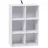 Woltu Bücherregal Bücherschrank aus Mdf Weiß 60x30x89cm - Woltu