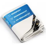 Nemaxx Premium Abdeckplane Wasserdicht [400x600cm] – uv Beständige [650 g/m2] lkw Plane mit Ösen, pvc Gewebeplane – – Winterfeste