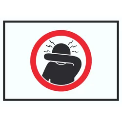 HB-Druck Husten und Niesetikette beachten Symbol Schild A6 (105x148mm)