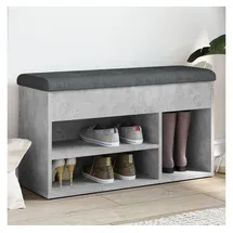 vidaXL Schuhbank 82 x 45,5 x 32 cm grau / betongrau