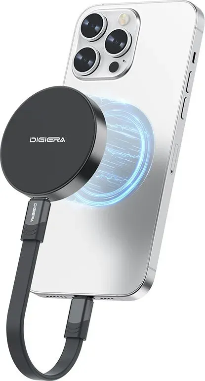 DigiEra 1 TB Magnetische tragbare SSD – Externes USB 3.2 Gen 2×2 Solid-State-Laufwerk, bis zu 2000 MB/s High-Speed-Übertragung, kompatibel mit iPhone 15/16 und anderen USB-C-Geräten, Modell LPS2000M-1, Schwarz