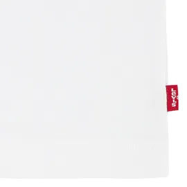 Levi's T-Shirt LEVI'S KIDS "LVN MY FIRST BATWING TEE", Jungen, Gr. 14 (164), weiß (hellweiß), Jersey, Obermaterial: 100% Baumwolle, bestickt, regular fit normal, Rundhals, gerader Abschluss, Shirts T-Shirt, mit Logo Stickerei
