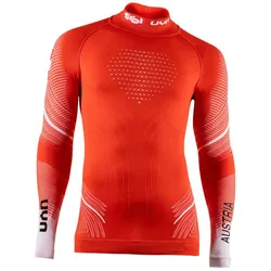 UYN Funktions-Langarmshirt Natyon 2.0 Turtle Neck enganliegend Austria/Österreich rot Herren