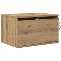 vidaXL Wandmontierter Nachtschrank mit Artisan-Eiche 50 x 36 x 30 cm