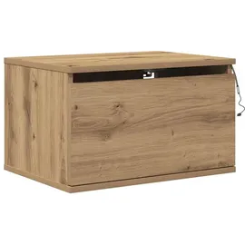 vidaXL Wandmontierter Nachtschrank mit Artisan-Eiche 50 x 36 x 30 cm