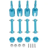 Bumdenuu Antriebswelle aus Metall CVD Dogbone Rad Achse Tasse Adapter Hexagonal für TT-01 TT01 TT-02 TT02 1/10 RC Teile Upgrade Auto
