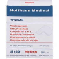 Holthaus YPSISAN Wundkompressen steril 10 x 10 cm 25 x 2 Stück