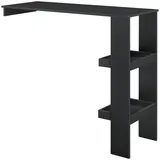 [en.casa] Bartisch Sölvesborg 120x45x106cm für Wandmontage Schwarz