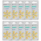 PowerOne Hörgerätebatterien Größe 10, PR70 60 Batterien