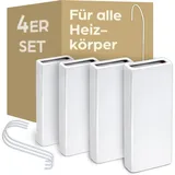 Praknu Luftbefeuchter Heizkörper aus Keramik - 4er Set mit Flexiblem Haken | Gr.: onesize