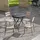 Outsunny Gartentisch Ø 80 x 73 cm Silber