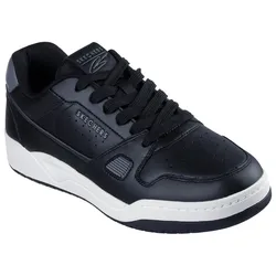 Sneaker SKECHERS "KOOPA - HARRY KANE-KOOPA LACE LOW", Herren, Gr. 43, schwarz (schwarz, grau), Leder, casual, Schuhe, Retro Sneaker Collab mit Harry Kane