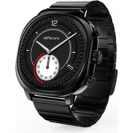 Hifuture Aix BT 40 mm Edelstahlgehäuse schwarz Sportarmband schwarz One Size