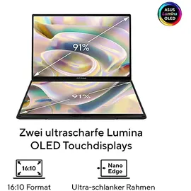 Asus Zenbook Duo OLED 14'' Intel Core Ultra 9 285H 32 GB RAM 2 TB SSD Win11 Home 90NB14X1-M00L60