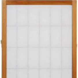 Homestyle4u Paravent Raumteiler 4 teilig Holz Braun Sichtschutz Trennwand - Braun