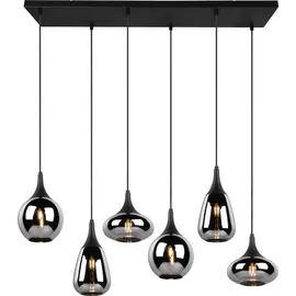 Trio Lumina 6-flg. 93,8 cm rund schwarz matt/Chrom