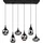 Trio Lumina 6-flg. 93,8 cm rund schwarz matt/Chrom