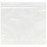 dm-folien Folienbeutel Druckverschlussbeutel 40 X 60 mm, 50 my