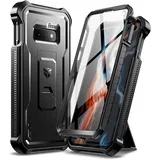 Dexnor Kompatibel mit Hülle Samsung Galaxy S10e, Eingebauter Displayschutz und Ständer, strapazierfähig, militärischer Schutz, stoßfest, Schutzhülle Kompatibel mit Samsung Galaxy S10e, Schwarz