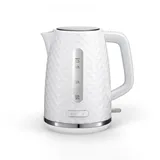 eldom C280 Wasserkocher | 1,7 Liter Kapazität | Retro Teekocher mit 2200W Leistung | 360°-Sockel | Wasserstandsanzeige | herausnehmbarer Kalkfilter | Weiß (Weiß)