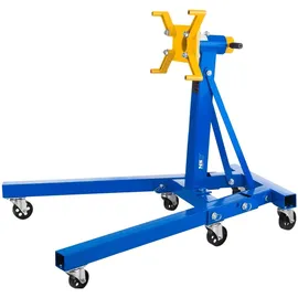 MSW Motorständer 900 kg 6 Rollen 360° drehbar einstellbare Montagearme, Basis in A-Form - Motorheber