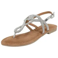 LAZAMANI Sandalen in silber, Gr.: 40