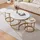 [en.casa] Couchtisch Christchurch 3er Set Marmoroptik, Weiß/Gold