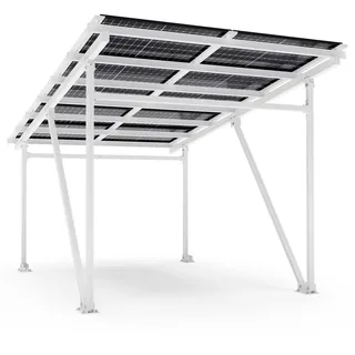 veska Solar-Carport EcoPort 5000Bi 5,60 x 3,70 m weiß