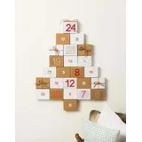 Rico Design Adventskalender Boxen Kraftpapier 24 Stück