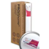 Profhome Vliestapete Renoviervlies 130 g Malervlies glatte Vliestapete 4 rol., glatt, matt, einfarbig, unifarben, (Renoviervlies Glattvlies Malervlies, 130 g/m2, glasfaserfrei, atmungsaktiv, rissüberbrückend, überstreichbar), FSC® MIX Nr. TSUD-COC-001718-KR weiß 0.75 m x 100 m