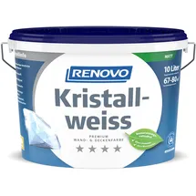 Renovo Premium Wand- und Deckenfarbe Kristallweiß matt 10 l