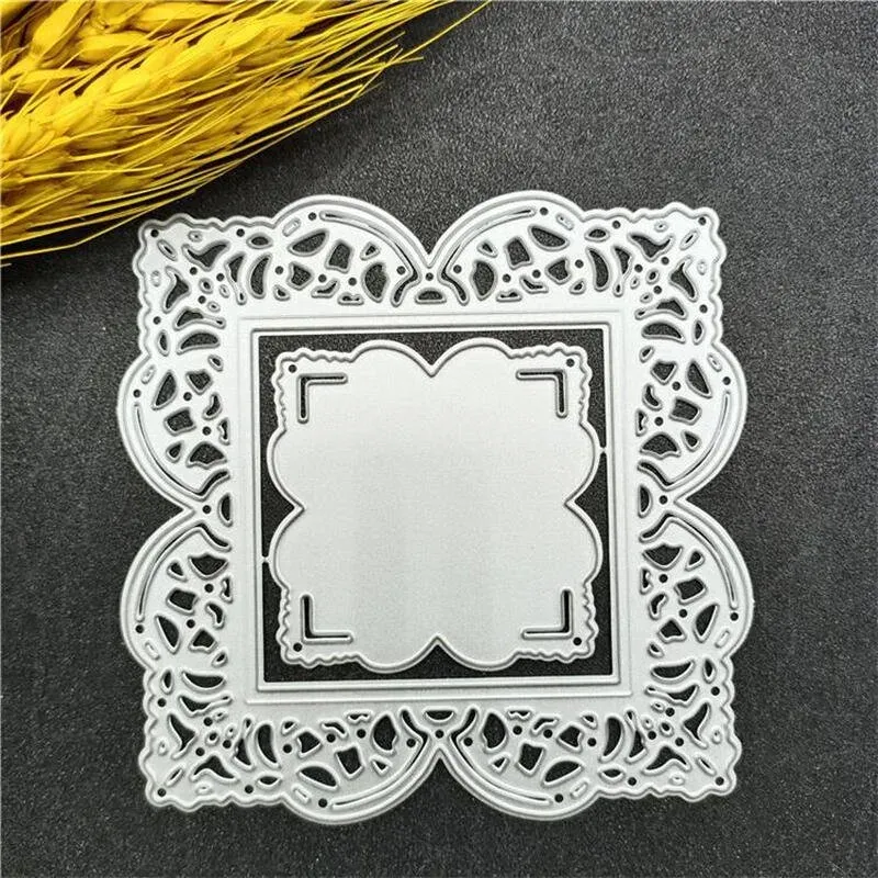 【3 € Rabatt ab 10 €】Hintergrundrand, Metallstanzen, Schneidematrizen, Schablonen, Schneidewerkzeug, Schneidemesser, Stanzmesser, Prägestencils, Vorlagen für Scrapbooking-Papier und Bastelarbeiten