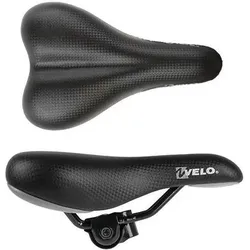 VELO Fahrradsattel Plush „Junior“, Schwarz, 16-24 Zoll EINHEITSGRÖSSE