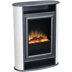 Elektrokamin DIMPLEX "Scandic", grau (weiß, grau), B:77cm H:103,5cm T:34cm, Elektrokaminöfen, Heizung, inkl. Fernbedienung; Optiflame Flammeneffekt